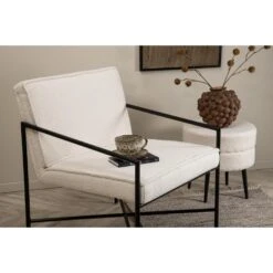 Svea - Nara Fauteuil - Teddy - Off White -VIDAXL Winkel d7ef4e0bff844a458f11beb432564de2