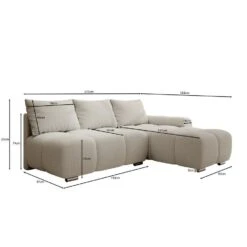 Meubella - Broome - Hoekbank 3-zits - Beige Teddystof - Rechts -VIDAXL Winkel d870477f023d473a9e22a5599ae27c4d