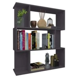 VidaXL Boekenkast/kamerscherm 80x24x96 Cm Bewerkt Hout Hoogglans Grijs -VIDAXL Winkel d924a29949134783b39c87da82393398