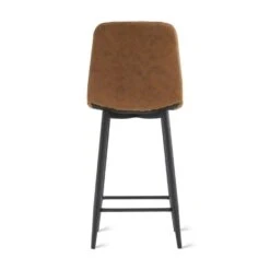 2x Barkruk Jax - Microleder Cognac (Set Van 2) -VIDAXL Winkel d928ff6a93324ec88604a9c339e21d1a