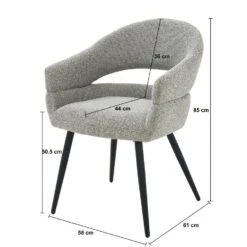 Eetkamerstoel Taupe Stof - Zithoogte 51cm - Megan - Set Van 2 -VIDAXL Winkel d96ee220256446f1acacc9f21eb20d34