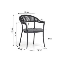 Tuinstoel Rope Grijs-antraciet Santika Vivian -VIDAXL Winkel d974750f00db41059fa98a58b4627a36