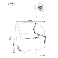 LAVIK - Fauteuil - Bruin - Bouclé -VIDAXL Winkel d99dffc33e9f4ae794fd20256093785d