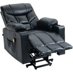 CLP Fauteuil Andover Zwart Frame - Kunstleer - Zwart -VIDAXL Winkel d9d2d3f31b0c420196caa265938c5e69