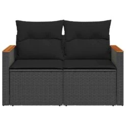 VidaXL Tuinbank 2-Zits – Zwart Polyrattan – 124x62x69 Cm – Weerbestendig Design 13 VidaXL Tuinbank 2-Zits – Zwart Polyrattan – 124x62x69 Cm – Weerbestendig Design -VIDAXL Winkel da0155a9f1b84a6a938712d0f8377a68