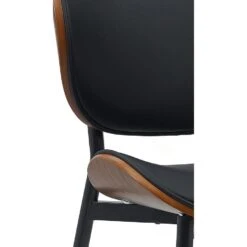 CLP Set Van 2 Eetkamerstoel Enid Kunstleer - Walnoot/zwart -VIDAXL Winkel da21054bbc3845a7a79d8bb7efdd9b35