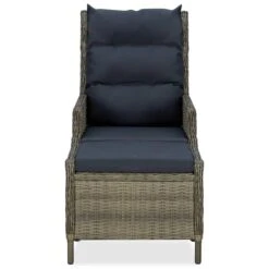 VidaXL Tuinstoel Verstelbaar Met Voetenbankje Poly Rattan Bruin -VIDAXL Winkel da7871427e0442e5a8ed0fe1ec7a49f8