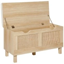 WASHINGTON - Opbergbankje - Lichthout - MDF -VIDAXL Winkel dac538af19414df585caff32d36c50c6