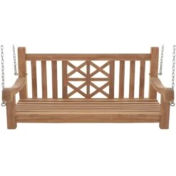 CLP Schommelbank Farm 120 Cm - Teak -VIDAXL Winkel dacca6f13bda43bf9d727827ec66874b