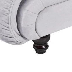 LORMONT - Chaise Longue - Grijs - Rechterzijde - Fluweel -VIDAXL Winkel dc1641eba46b417da7995b53244100ca