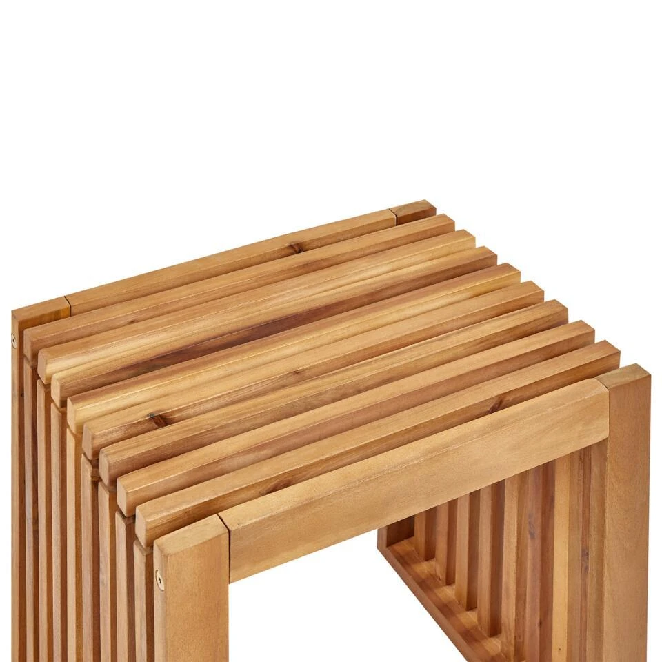 BELLANO - Tuinkrukjes Set Van 3 - Lichthout - Acaciahout 10 BELLANO - Tuinkrukjes Set Van 3 - Lichthout - Acaciahout - Afbeelding 10