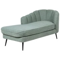 ALLIER - Chaise Longue - Groen - Rechterzijde - Bouclé -VIDAXL Winkel dd4355e06ead4b9b9b7fba0c9aff8b5c
