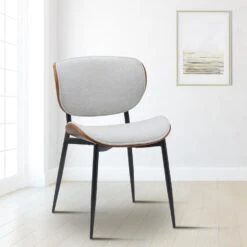 CLP Set Van 2 Eetkamerstoel Enid Stof - Walnoot/creme -VIDAXL Winkel dd7e5abc2a874ffbace50328de5f3d2c