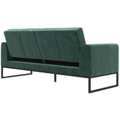 Adley - 2-zits Slaapbank In Groen Fluweel -VIDAXL Winkel ddd77de2fa784919b490c6cdfdcfd79c