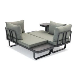 Sens-Line - Palmos Loungeset - Multifunctioneel - Aluminium - Groen -VIDAXL Winkel de23b69f5b3747a38284ea2dbd988bb9