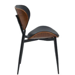 CLP Set Van 2 Eetkamerstoel Enid Kunstleer - Walnoot/zwart -VIDAXL Winkel de3f2faf48bc42dda8e01454d2eae7b8