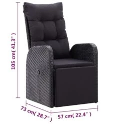 VidaXL - Zitstoel - Zwart - Poly Rattan -VIDAXL Winkel de4b966748fc402d962a411bdeed1c65