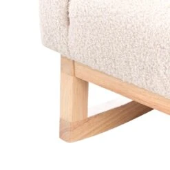 NORBY - Schommelstoel Voor Kinderen - Lichtbeige - Bouclé -VIDAXL Winkel de525604670a44fcbdcbfae0db2c4f15