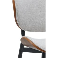 CLP Set Van 2 Eetkamerstoel Enid Stof - Walnoot/creme -VIDAXL Winkel df60d78f2d74448a9ca8617e9a3bcefa