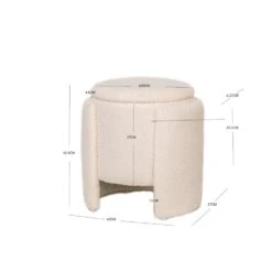 Pouf Met Witte Krullen In Scandinavische Stijl -VIDAXL Winkel df8a69d7b3544082a0c3bf7cfdfc2574