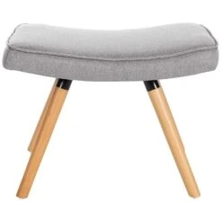 CLP Voetbank Garding Stof Zilverkleurig -VIDAXL Winkel dfec708ca1914d368bcad62fea28cc0c