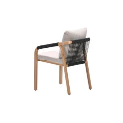 Monti Dining Fauteuil - Light Teaklook - Rope Lava Zwart - Gobi Sand -VIDAXL Winkel dfef749862a44627b2f32a1ceb8a428c