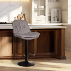 CLP Barkruk Laurel Zwart Frame - Stof - Grijs 9 CLP Barkruk Laurel Zwart Frame - Stof - Grijs -VIDAXL Winkel e00c3c4025bc43698e27f2975f4eec54