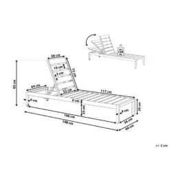 Beliani Tuinligstoel NARDO - Zwart Kunsthout, Aluminium -VIDAXL Winkel e0251d0448f9435b9a1d81206cd09e7b 1