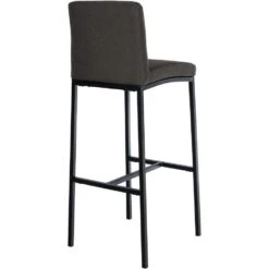 CLP Barkruk Freeport Zwart Frame - Stof - Donkergrijs -VIDAXL Winkel e0790410c635469e8870e615751965b1