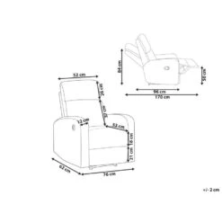 VERDAL - Relaxfauteuil Handmatig - Beige - Fluweel -VIDAXL Winkel e09f5a01a36540ea8024f6e8e3d95170
