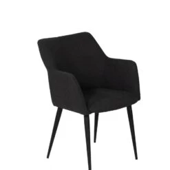 Eetkamerstoel Zwart Boucle - 37x57x82cm - Ellis - Set Van 2 -VIDAXL Winkel e0f198f727814f07906deb5c80559c97