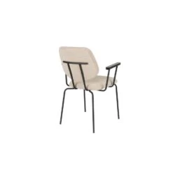 Housecraft Zelo Eetkamerstoelen Armleuning Beige - Set Van 2 -VIDAXL Winkel e1523e4e737a48639b9055e8d384be80