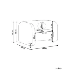 LEIREN - Fauteuil - Wit - Fluweel -VIDAXL Winkel e1df5189ceed46aaa21b71ee8ba8dac5