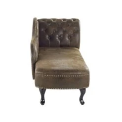 NIMES - Chaise Longue - Bruin - Rechterzijde - Kunstsuède -VIDAXL Winkel e21ec0965fc0447b98a5502952c5e8c2