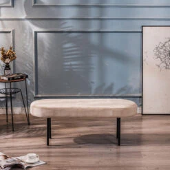 Metalen En Fluwelen Beige Bank -VIDAXL Winkel e31eacd7d7064eb9aee70dd8f9a206e4