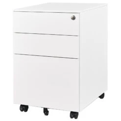 Afsluitbaar Ladeblok / Bureaukast 39x60 Cm - 3 Lades - Wit -VIDAXL Winkel e34b16d67974488db1ab13696adcb6b2