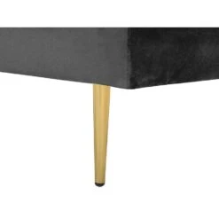 MIRAMAS - Chaise Longue - Zwart - Rechterzijde - Fluweel -VIDAXL Winkel e3e1582118cf4293b489030ce2d43df9