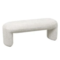 Halbankje Stof Beige - 110x45x40cm - Raven -VIDAXL Winkel e4000d3077cc4342baf3a94f7cf6820e