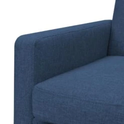 VidaXL Fauteuil Staal En Stof Blauw -VIDAXL Winkel e48a95792ff64b8ca5196d0edfa04bca
