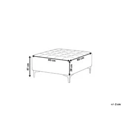 ABERDEEN - Ottomaan - Lichtgrijs - Fluweel 10 ABERDEEN - Ottomaan - Lichtgrijs - Fluweel -VIDAXL Winkel e56d066d48c745bd9b2fae2394e64437 1