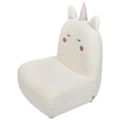 LULEA - Kinderstoel - Wit - Nepbont -VIDAXL Winkel e58f13577dbb4ee19b2f054729003872