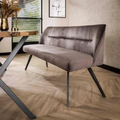 Diego Eetkamerbank Velvet - Stof - Grijs -VIDAXL Winkel e5b3a1558d0949e3b43a93e309b3d4b6