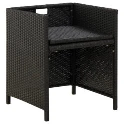 VidaXL - Buitenstoel - Zwart - Poly Rattan - 4 Stuks -VIDAXL Winkel e5c1ac8ab7ff4facb8e4cb0c92b4d47c