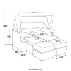 Merkloos HOME DELUXE Loungeset HOLBY Met Regenhoes -VIDAXL Winkel e5c9faa8a96c48439e492c82e9e35cb5