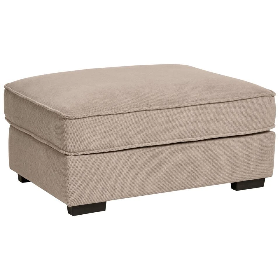 KOLDING - Ottomaan - Taupe - Polyester 3 KOLDING - Ottomaan - Taupe - Polyester - Afbeelding 3