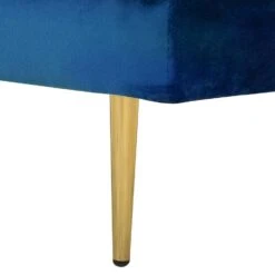 MIRAMAS - Chaise Longue - Blauw - Rechterzijde - Fluweel -VIDAXL Winkel e5e95b88ee4f4fcb9b4688b64cc14e8b