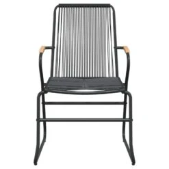 VidaXL - Tuinstoelen - Zwart - PVC - 2 Stuks - 58x59x85,5 Cm -VIDAXL Winkel e60deca7910243b88eb39982e5786434