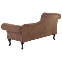 LATTES - Chaise Longue - Bruin - Linkerzijde - Kunstsuède -VIDAXL Winkel e707ac2cc2094d239ed2dee024d4f7ea