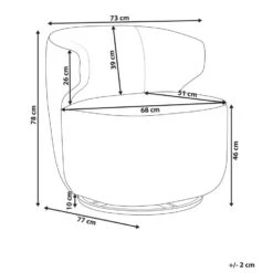 MOLLEBY - Fauteuil - Lichtbeige - Bouclé -VIDAXL Winkel e75164722c1647419fc1fa6a848e7d18