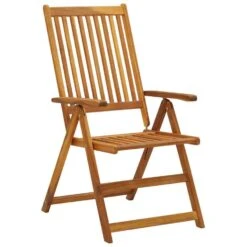 VidaXL - Verstelbare Tuinstoelen Met Kussens - Grijs - Acacia - 2 Stuks -VIDAXL Winkel e7dcc865426b4f9ba5449653ac005920